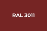 RAL 3011 Polyester stålplader kan fås i mange farver - her ses RAL 3011 - Lys kirsebær