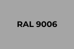 RAL 9006 Polyester stålplader kan fås i mange farver - her ses RAL 9006 - sølv
