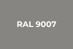 RAL 9007 Polyester stålplader kan fås i mange farver - her ses RAL 9007 - metallisk sølv